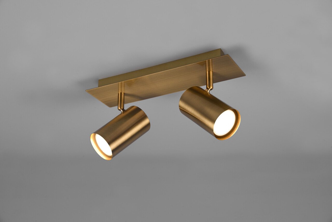 Plafoniera Marley, TRIO, 30x9x15 cm, 35W, 2x GU10, metal, bronz antic - imagine 4